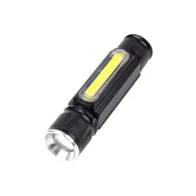 Lampe de poche LED multifonctions USB rechargeable avec embout aimant