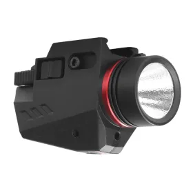Lampe longue portée 2 en 1 Laser LED 150 Lumens noire Aegon