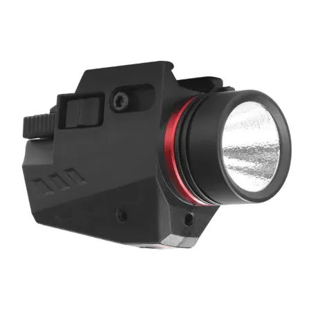 Lampe longue portée 2 en 1 Laser LED 150 Lumens noire Aegon