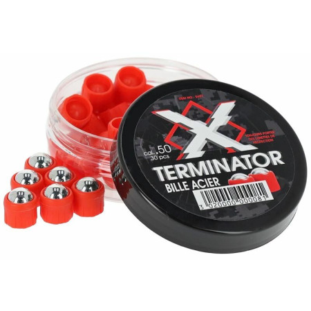 30 Billes acier défense X Terminator calibre .50 Razor Gun