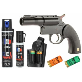 Pack Pistolet GC27 Kit Sécurité + 10 Cartouches chevrotine 12/50 SAPL