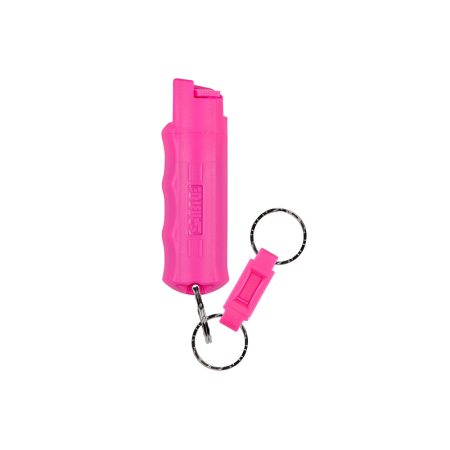 Bombe lacrymogène porte-clefs Gaz Piment rouge 16.2ML rose Sabre Red