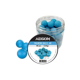 Billes entraînement .68 Aegon bleu ou orange – 40 billes