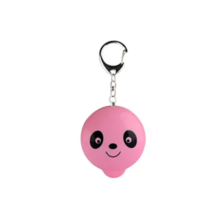 Alarme défense Panda avec sifflet – blanc et rose