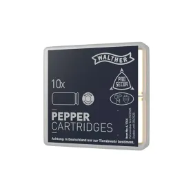 Boîte de 10 cartouches Walther 9 mm PAK au poivre