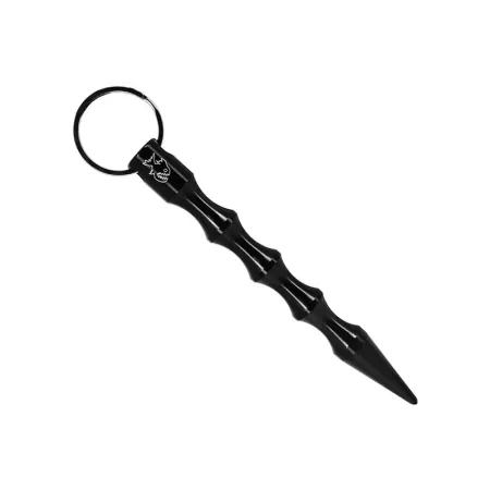 Kubotan rond 134mm Pointu noir PKB2 Piranha